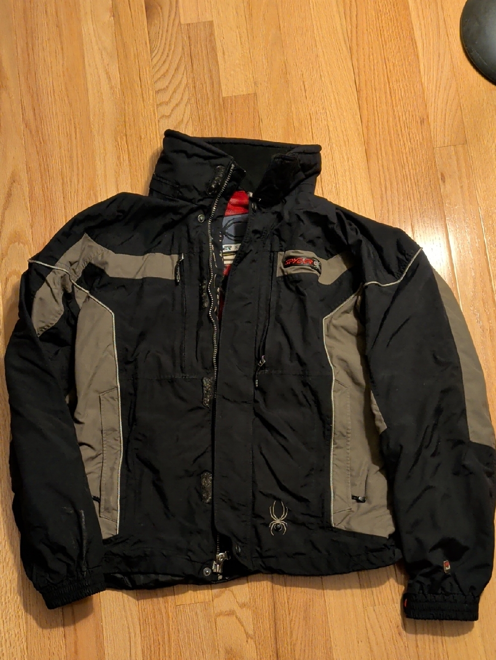 Spyder Black and Brown Men's Ski Jacket